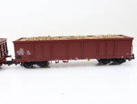 Roco 39718/39719 Güterwagen-Set Hochbordwagen + Ladung 2299-3/1106-1 DR / 2-tlg.