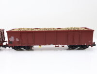 Roco 39718/39719 Güterwagen-Set Hochbordwagen + Ladung 2299-3/1106-1 DR / 2-tlg.
