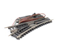 Rokal TT elektrische Weiche links mit Laterne
