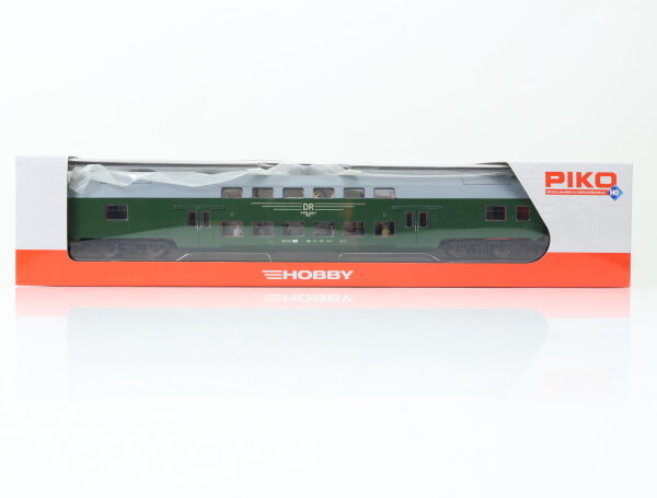 Piko H0 57684 Personenwagen Doppelstock Sitzwagen 25-13 013-7 DR / NEM Licht OVP