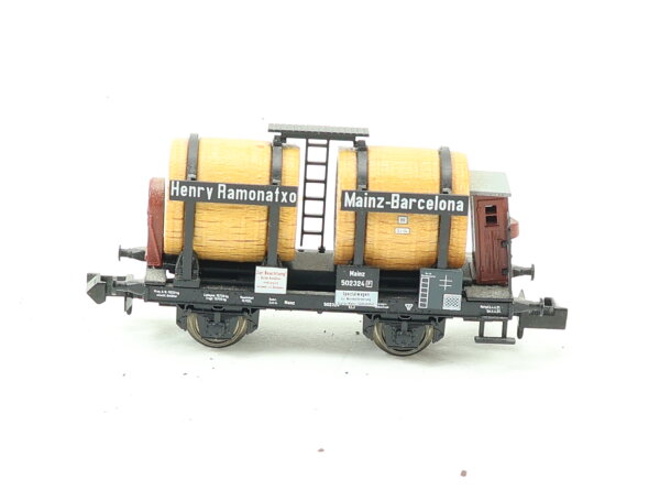 Minitrix N 13460 Güterwagen Weinfasswagen Spezialwagen "Henry Ramonatxo"