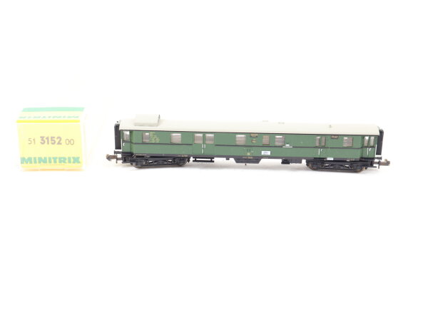 Minitrix N 13152 Personenwagen Gepäckwagen mit Postabteil 100 030 DRG