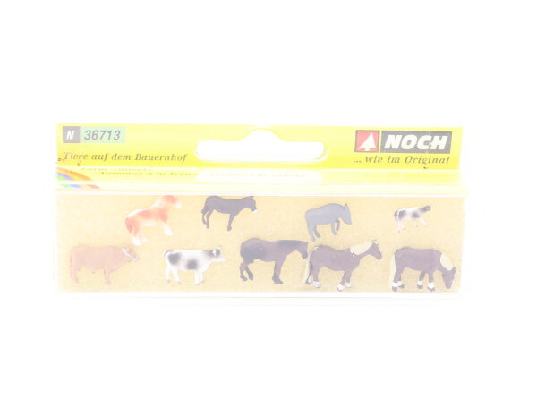 Noch Spur N 36713 Figuren-Set Tiere auf dem Bauernhof 1:160