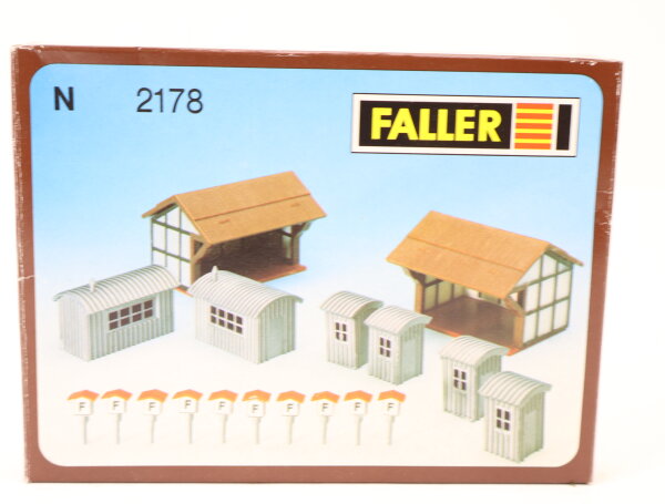 Faller N 2178 Gebäude Bausatz Wartehäuschen Streckenhaus OVP