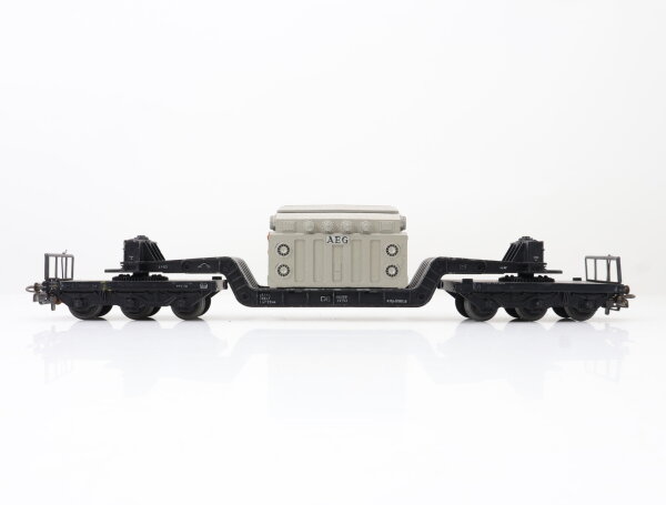 Märklin H0 4617 Güterwagen Tiefladewagen mit Trafo "AEG" 980 896 DB