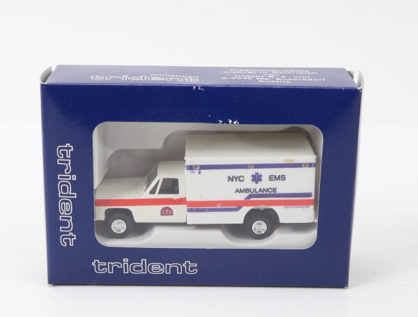 Trident H0 90107 Modellauto PKW Chevrolet NYC EMS Ambulance" 1:87 OVP