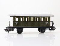 Märklin H0 4040 Personenwagen Donnerbüchse 2. Klasse 4051Stg grün / Blech