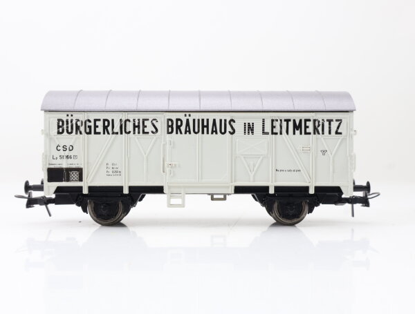 Roco H0 48046 gedeckter Güterwagen Bierwagen "Leitmeritz" 51166 CSD / NEM