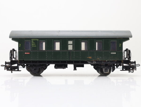 Märklin H0 4002 Personenwagen Donnerbüchse 2. Klasse Bi grün / Blech