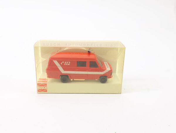 Busch H0 42406 Modellauto Feuerwehr Gerätewagen Ford Transit 1:87