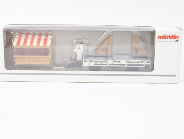 Märklin H0 48408 Güterwagen Weihnachtswagen 2008 Niederbordwagen Glühweinstand
