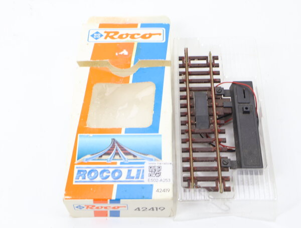 Roco H0 42419 Entkupplungsgleis G1/2 elektr. / geprüft OVP