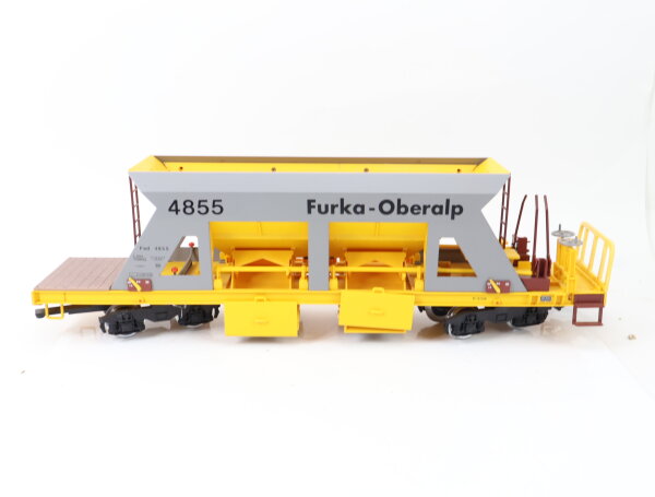 LGB Spur G 4855 Güterwagen Selbstentladewagen Furka-Oberalp gelb