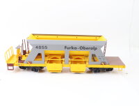 LGB Spur G 4855 Güterwagen Selbstentladewagen Furka-Oberalp gelb