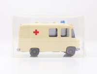 Wiking H0 Modellauto Rettungswagen MB L 406...
