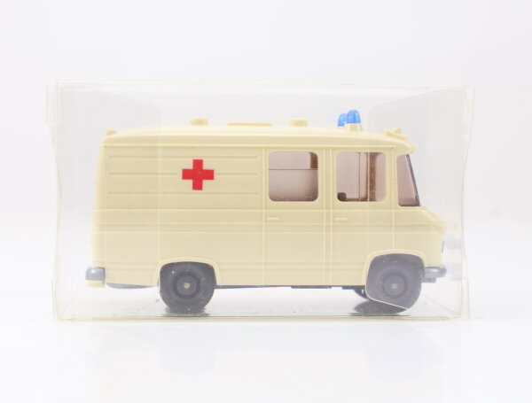 Wiking H0 Modellauto Rettungswagen MB L 406 "Rotes Kreuz" creme 1:87