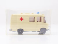 Wiking H0 Modellauto Rettungswagen MB L 406...