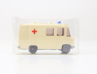 Wiking H0 Modellauto Rettungswagen MB L 406 "Rotes Kreuz" creme 1:87