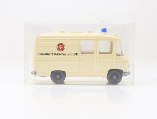 Wiking H0 Modellauto Rettungswagen MB L 406 "Johanniter" creme 1:87
