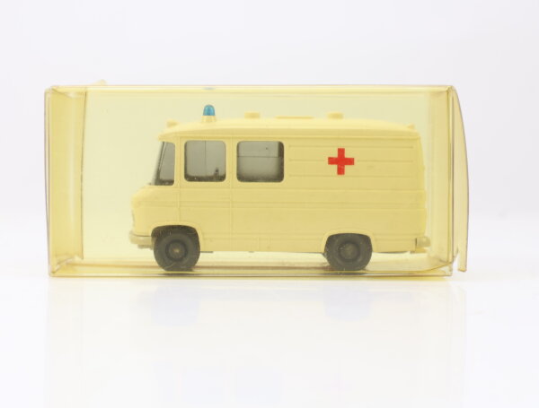 Wiking H0 1040/3A Modellauto MB L 406 Rotkreuz creme hellelfenbein 1:87