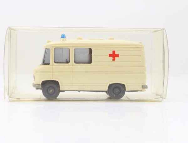 Wiking H0 1040/3D Modellauto MB L 406 Rotkreuz creme olivgrau 1:87