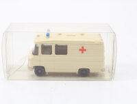 Wiking H0 1040/1A Modellauto MB L 406 Rotkreuz creme...