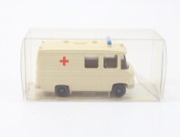 Wiking H0 1040/1A Modellauto MB L 406 Rotkreuz creme hellelfenbein 1:87