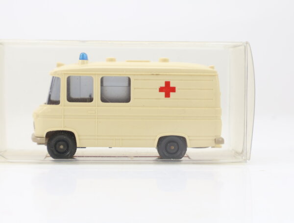 Wiking H0 1040/3D Modellauto MB L 406 Rotkreuz creme olivgrau 1:87