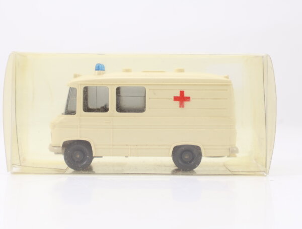 Wiking H0 1040/3A Modellauto MB L 406 Rotkreuz creme hellelfenbein 1:87