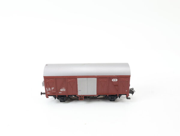 Märklin H0 4410 gedeckter Güterwagen 120 0 320-5 braun SBB 1:87 / Schlusslicht