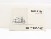 Märklin H0 3387/3686/3687 Anleitung Beschreibung...