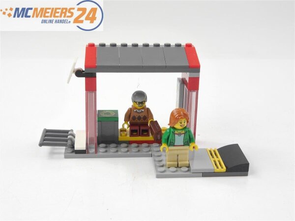 LEGO City aus 60154 Gebäude Bushäuschen Wartehäuschen mit Figuren E595