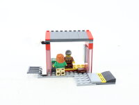 LEGO City aus 60154 Gebäude Bushäuschen Wartehäuschen mit Figuren E595