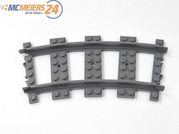 LEGO City 53400 Eisenbahn Schiene gebogen Kurve dunkelgrau E595
