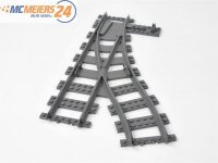 LEGO City 53407 Eisenbahn Schiene Weiche links dunkelgrau E595