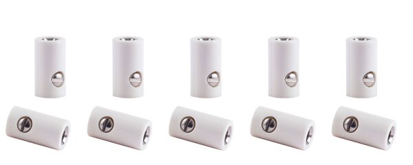 Viessmann 6887 Muffen weiß, 10 Stück