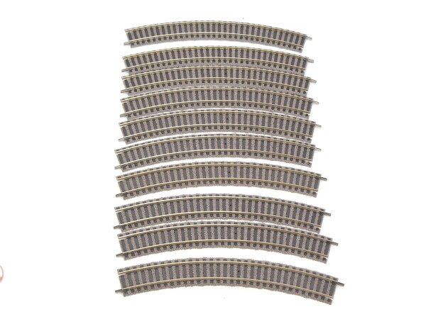 Fleischmann H0 6120 10x Profi-Gleis Gebogen R1, 36° E469