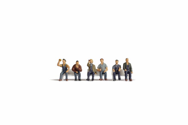 Noch H0 15278 Figuren-Set Arbeiter sitzend 1:87