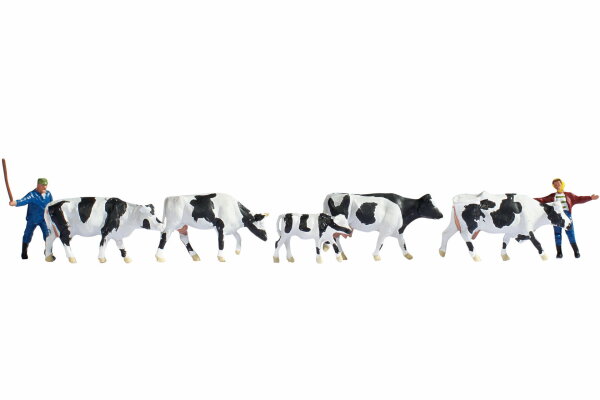 Noch H0 15724 Figuren-Set Tiere Kühe treiben 1:87