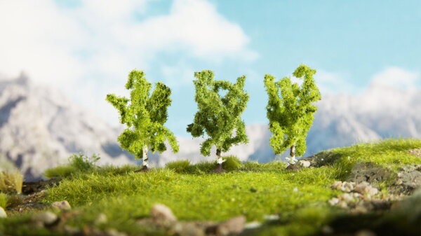 Noch Spur N Z 25520 3x Birken Bäume Baum 4,5 cm hoch Bepflanzung