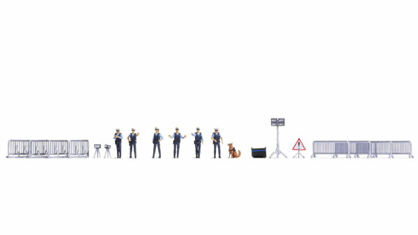 Noch H0 16260 Figuren-Themenwelt “Polizeieinsatz” 1:87