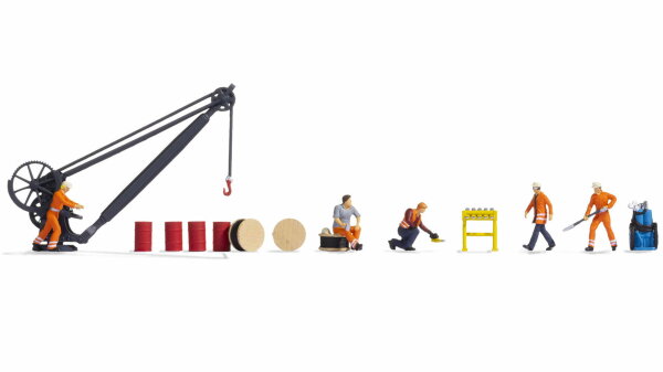 Noch H0 16270 Figuren-Themenwelt “Bahnbetriebswerk” 1:87