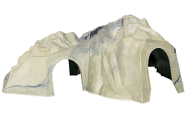 Kibri 35106 H0 Tunnelgelände, zweigleisig, Fertigmodell **Auslauf**