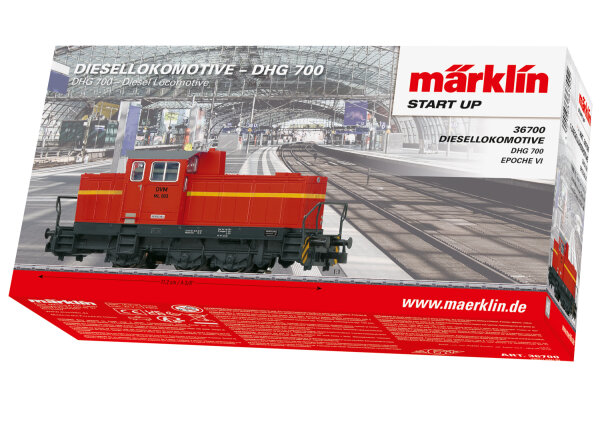 Märklin Start up H0 36700 Diesellok DHG 700 DVM ML 003 VI rot / mfx Digital 1:87