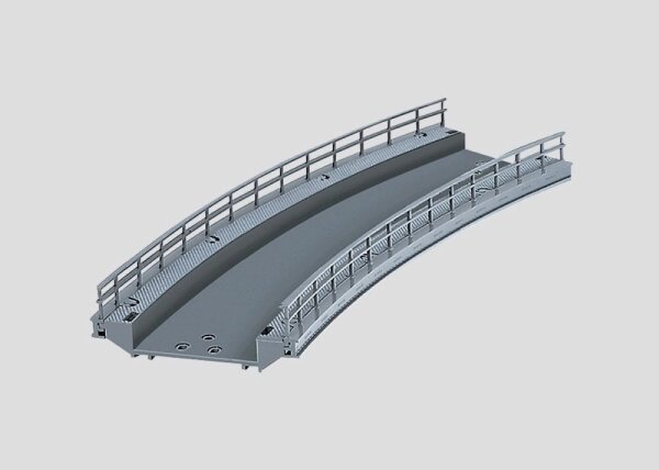 Märklin H0 74613 Gebogenes Rampenstück Brücke 360 mm R1 30° 1:87