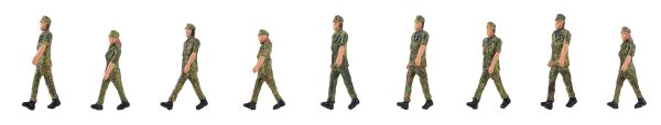 Faller H0 151750 Figuren-Set "Soldaten im Gleichschritt" ( 9 Stück) 1:87