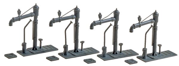 Faller Spur N 222139 4 Wasserkräne Bahnbetriebswerk Ausschmückungs-Bausatz 1:160
