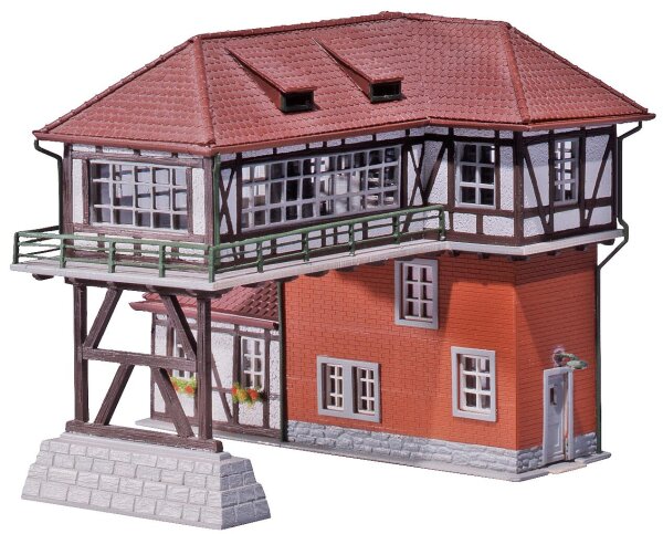 Faller Spur N 222159 Reiterstellwerk Fachwerk 2-gleisig Gebäude-Bausatz 1:160