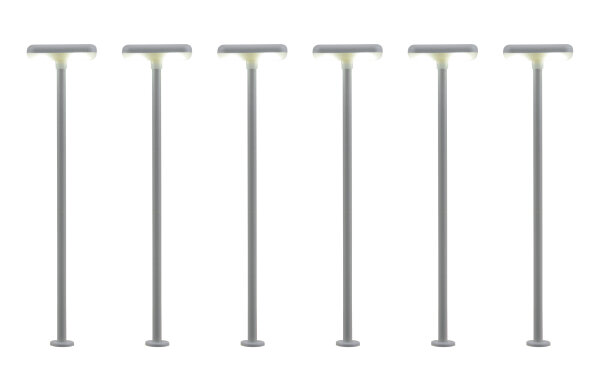 Viessmann 63646 H0 Bahnsteigleuchte, 2 LEDs weiß, 5+1