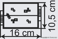 Vollmer H0 43805 Gebäude-Bausatz Eisenbahner-Wohnhaus Stadthaus Ziegelhaus 1:87